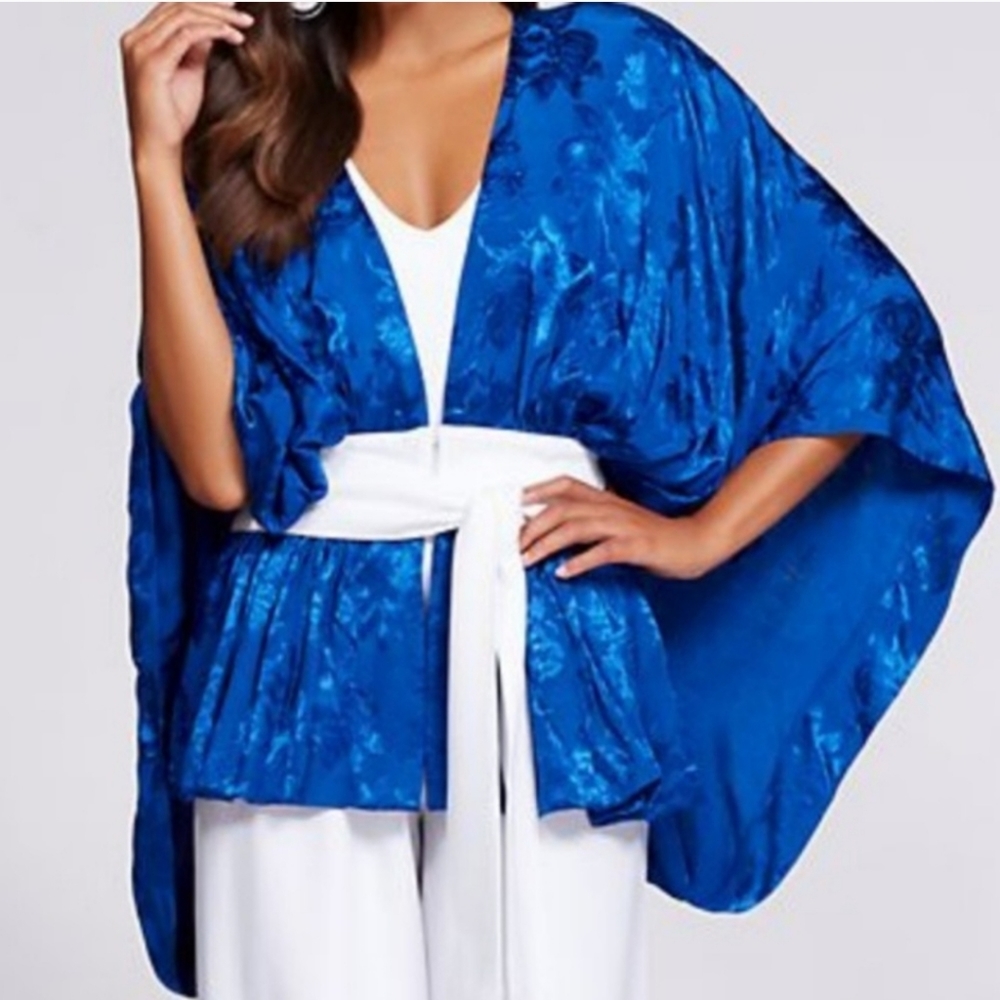 ❤️ New York & Company Blue Kimono Top Nwot